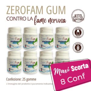ZeroFam gum MaxiScorta 8pz | Metodo InForma