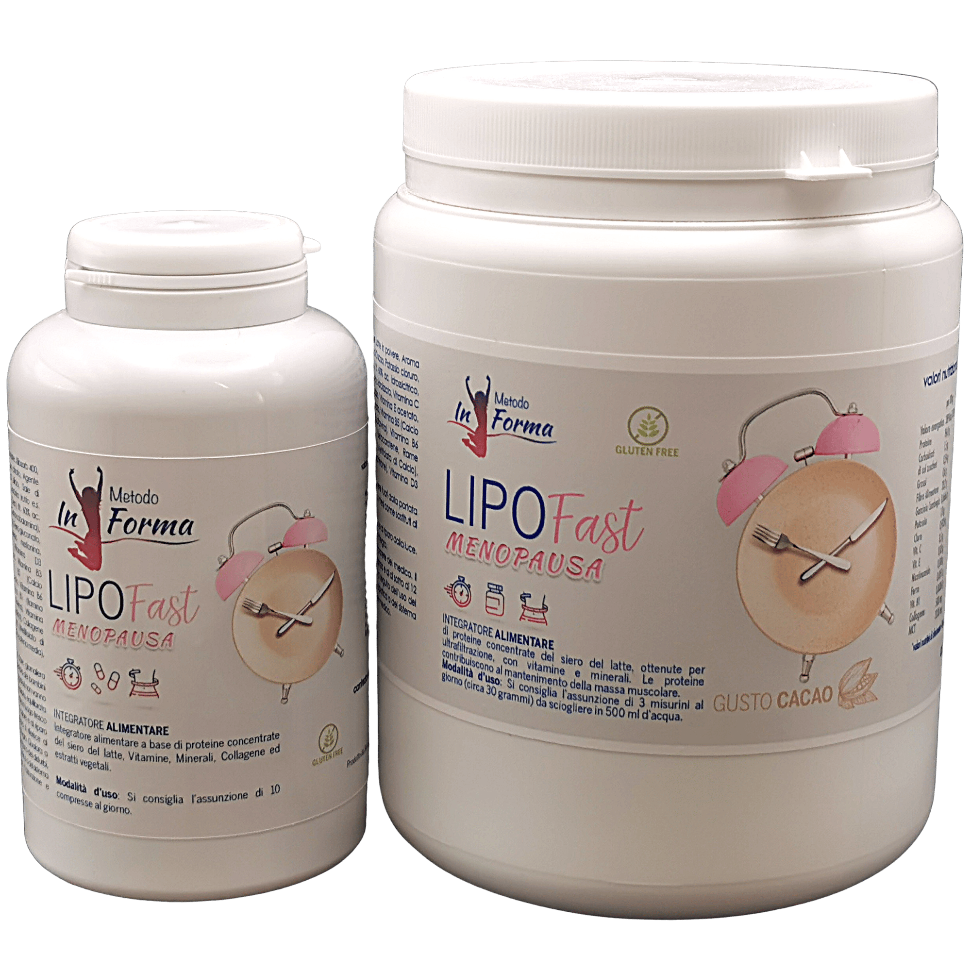 LipoFast Menopausa compresse e polvere al cacao | Metodo InForma