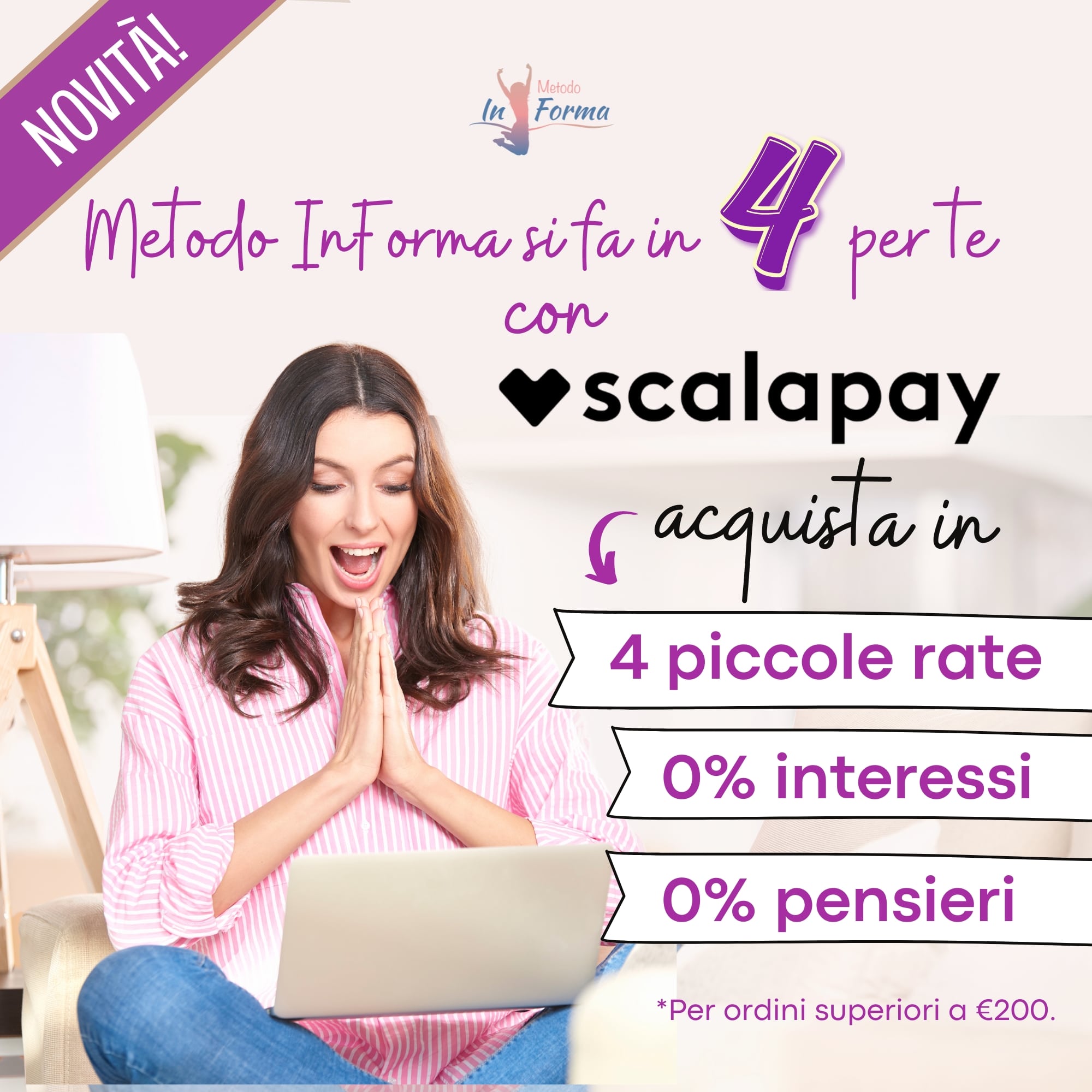 Scalapay Pay in 4 | Metodo InForma