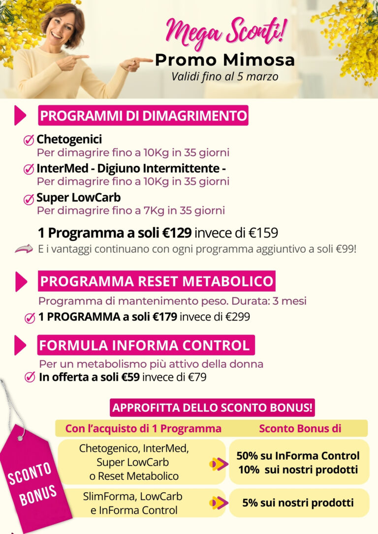 Promo Mimosa | Metodo InForma