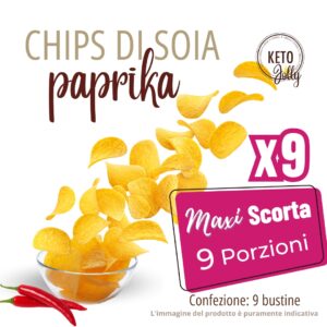 Chips di soia Paprika MaxiScorta 9 porzioni | Metodo InForma