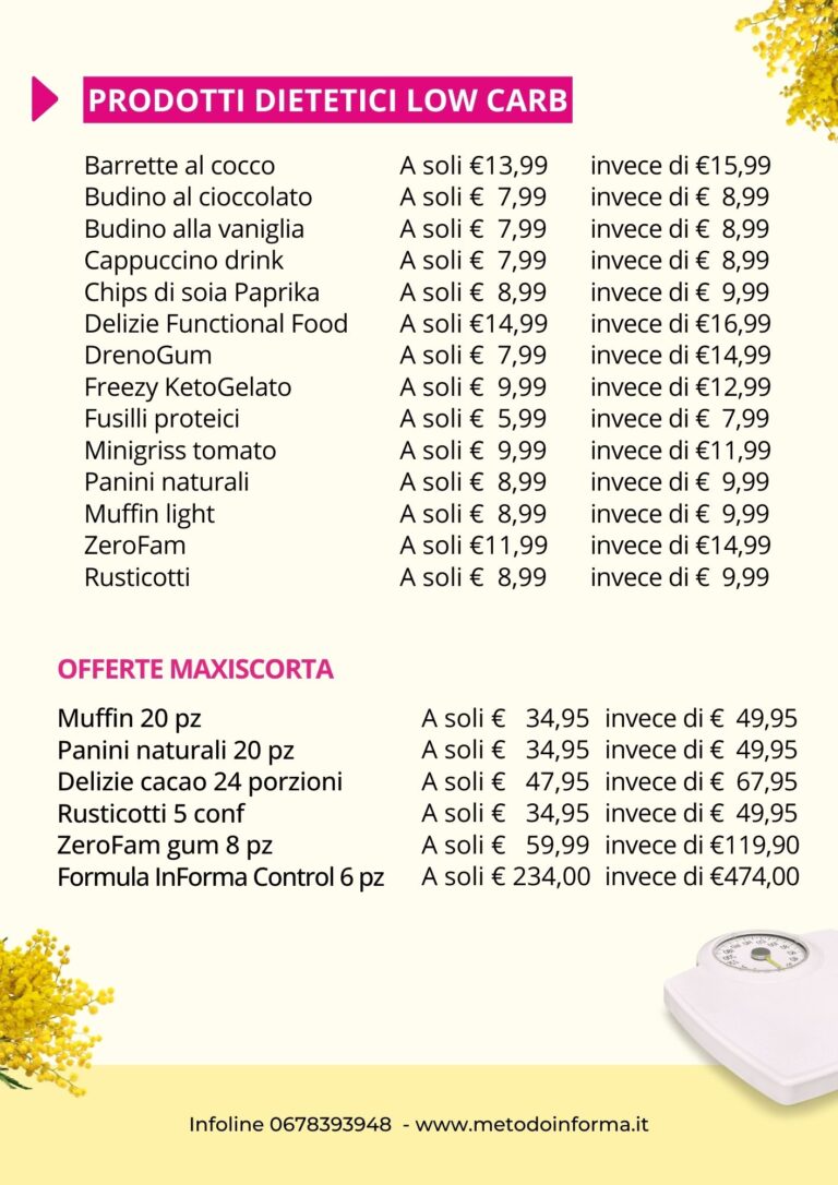 Promo Mimosa | Metodo InForma