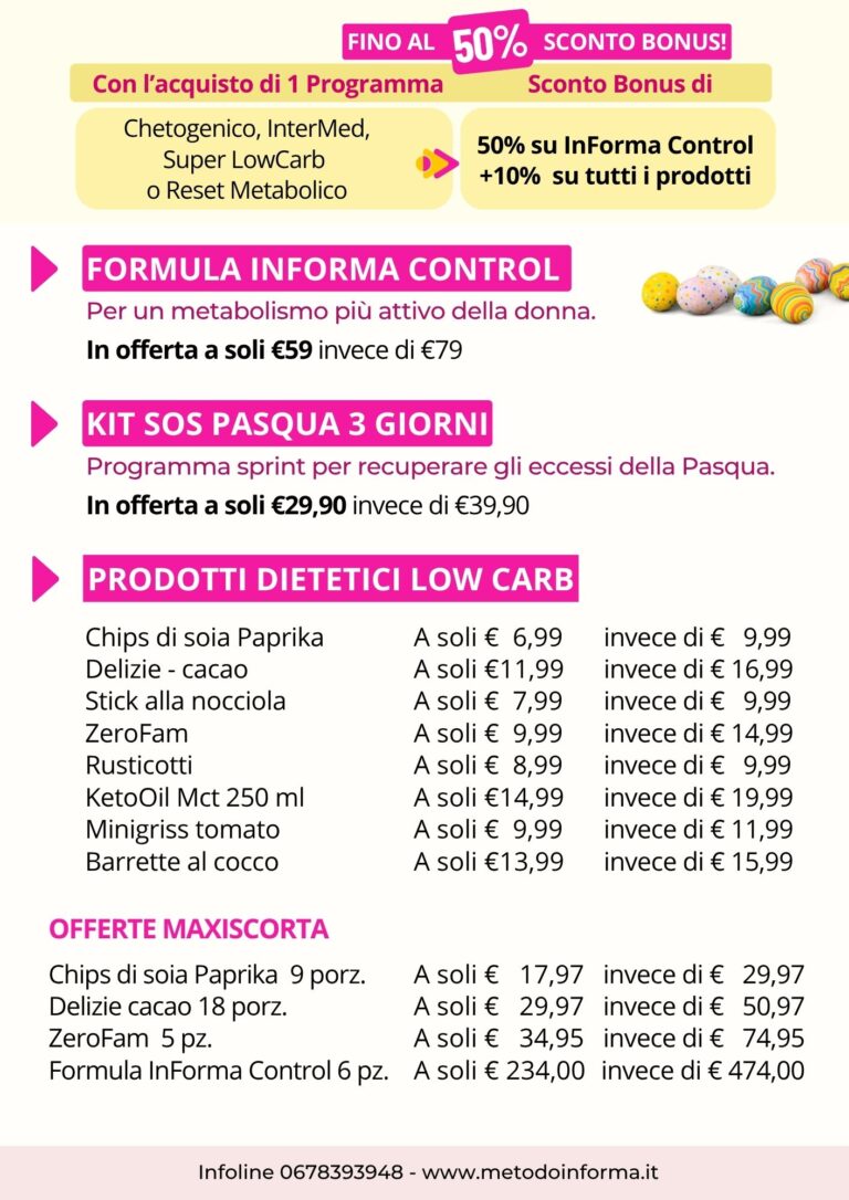 Promo Pasqua | Metodo InForma