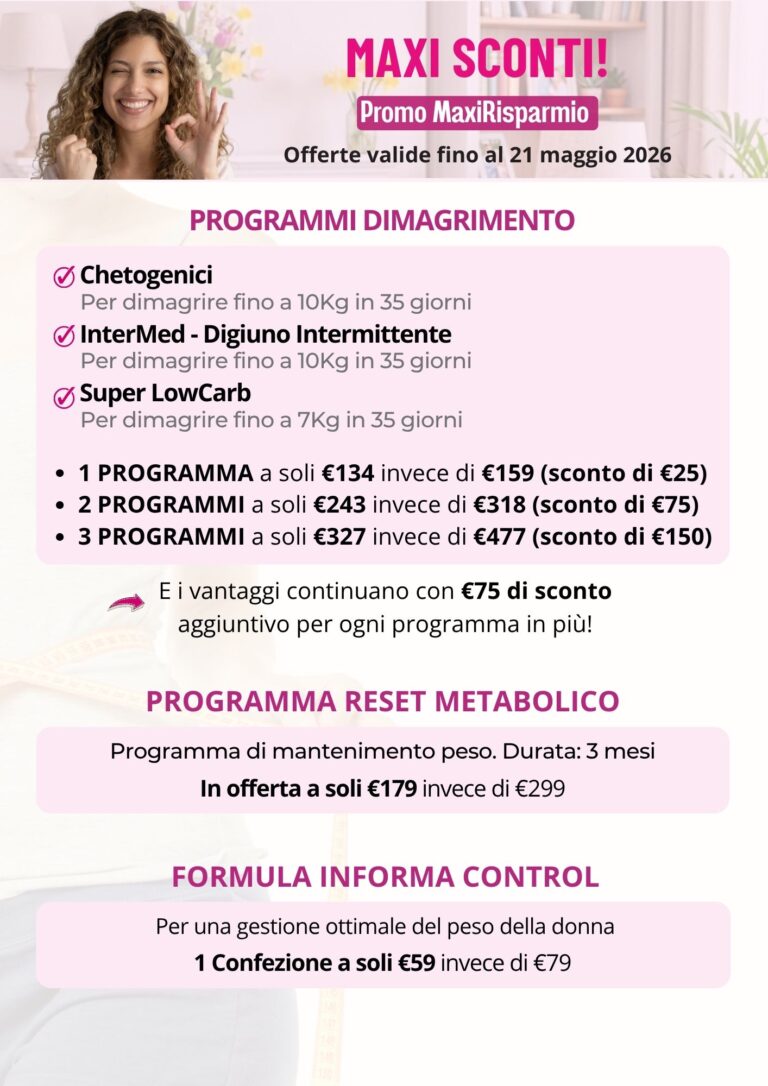 Promo MaxiRisparmio | Metodo InForma