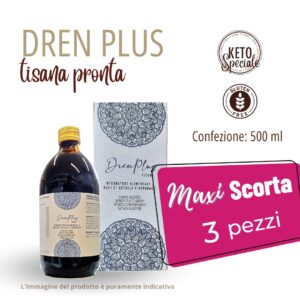 Tisana Dren Plus MaxiScorta 3 pezzi | Metodo InForma